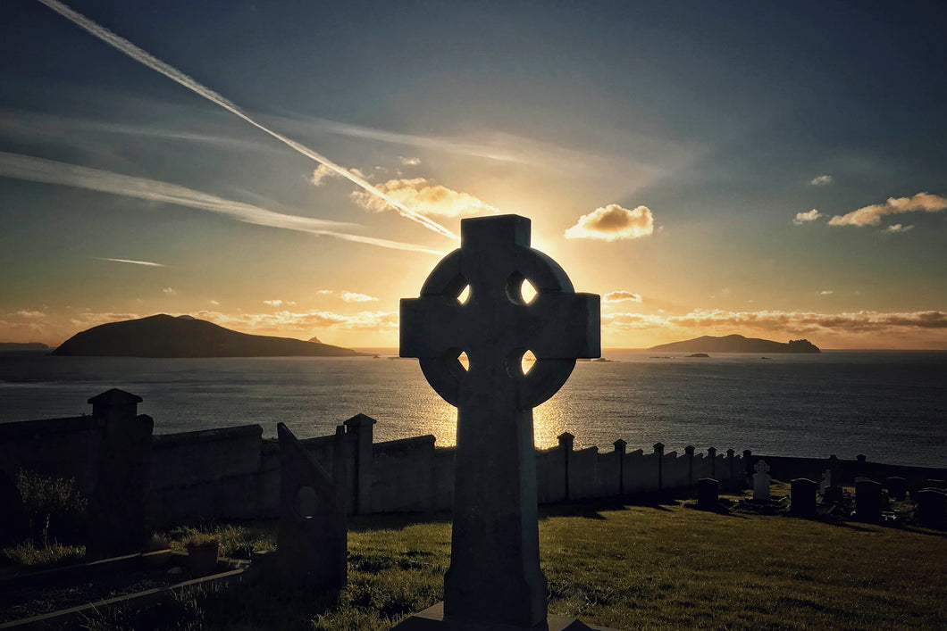 Celtic Cross at sunset, Co Kerry.