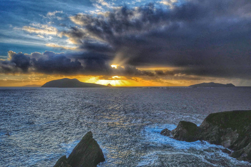 Dingle Peninsula at sunset, Co Kerry.